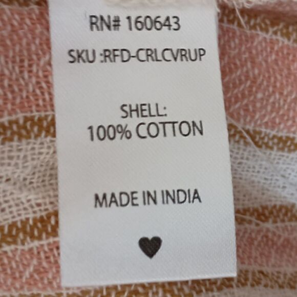 Rays for Days Cover Up NEW OS Cotton Beach Summer Vacation Cruise Wear Fringe. - Picture 13 of 16